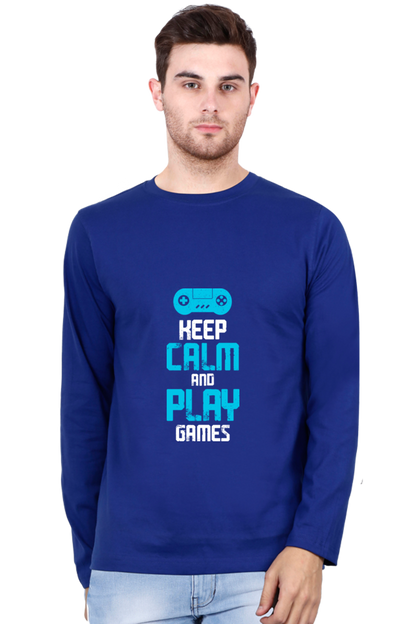 Men’s  Gamer Full Sleeve - T Shirt - Calm