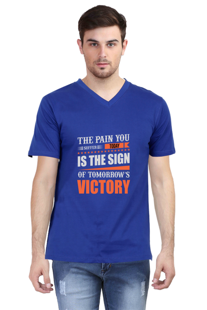 Men's V Neck T-Shirt - Tomorrow Victory