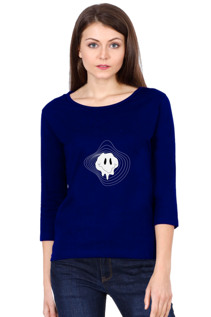 Women’s Full Sleeve T-Shirt - Irregular Face