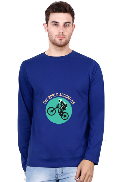Men's BMX Full sleeve T-Shirt - world