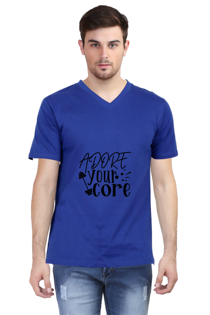 Men's Summer V Neck T-Shirt - Adore