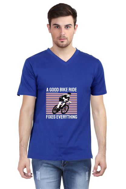 Men's Rider V Neck T-Shirt - fixes