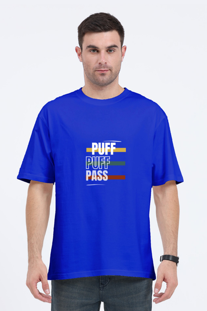 Round Neck Half-Sleeves - Puff Puff Push T-Shirt