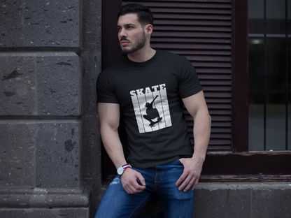 Skateboarding Unisex Cotton Round Neck T-shirt