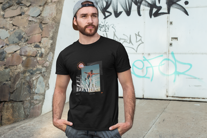 Skateboarding Unisex Cotton Round Neck T-shirt